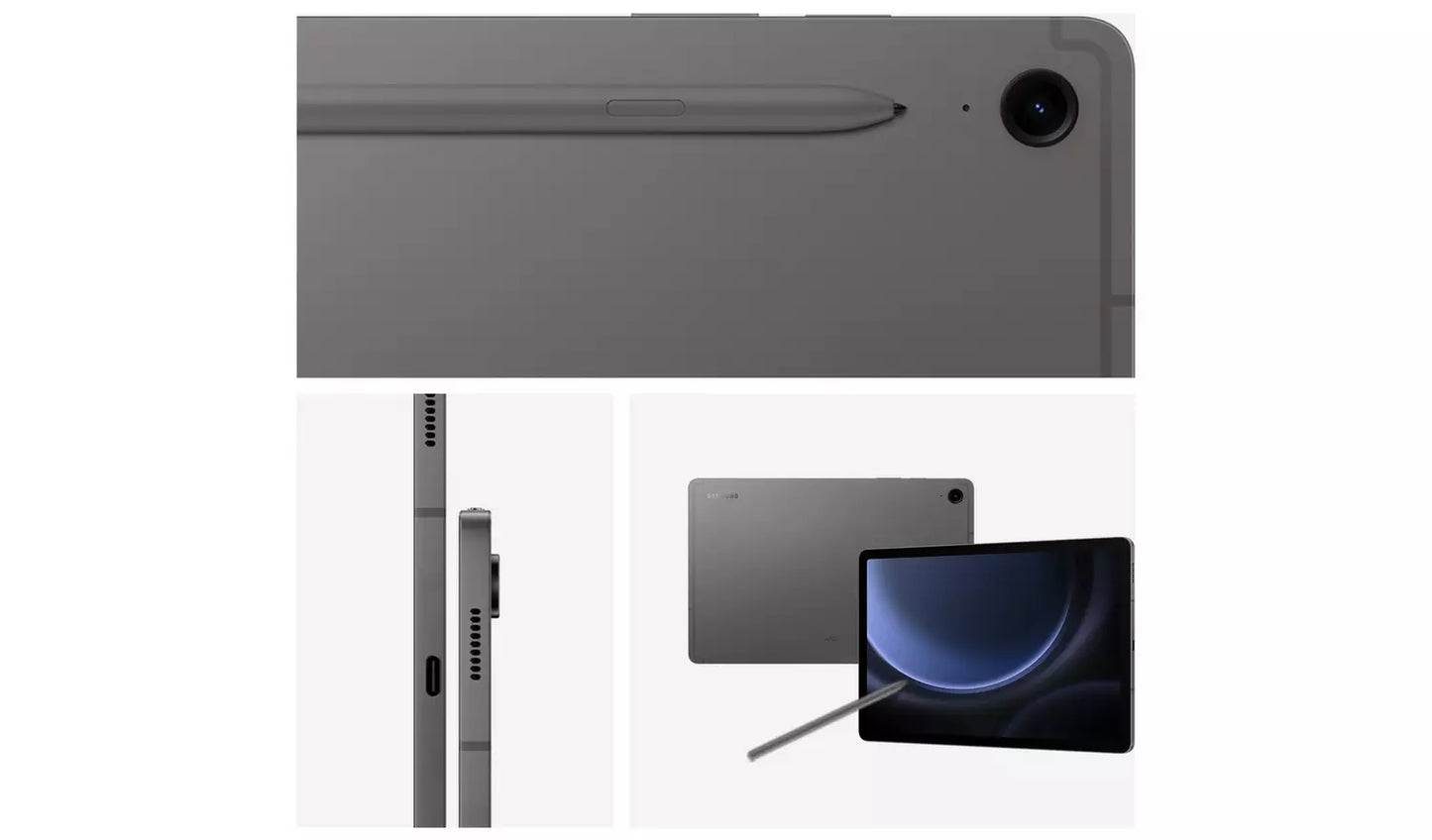 Samsung Galaxy Tab S9 FE – 10.9" Tablet (128GB, Grey/Silver, Wi-Fi & 5G)