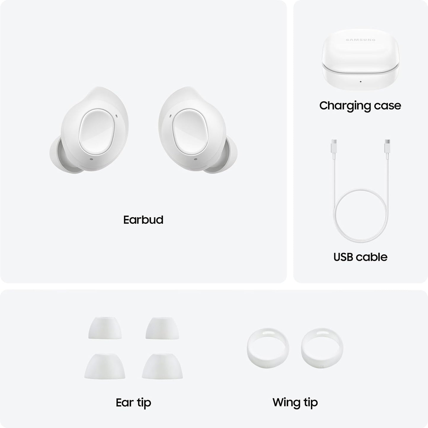Samsung Galaxy Buds FE – White (True Wireless Earbuds)