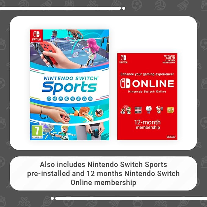 Nintendo Switch Sports Bundle – Neon Red/Blue Joy-Con Edition