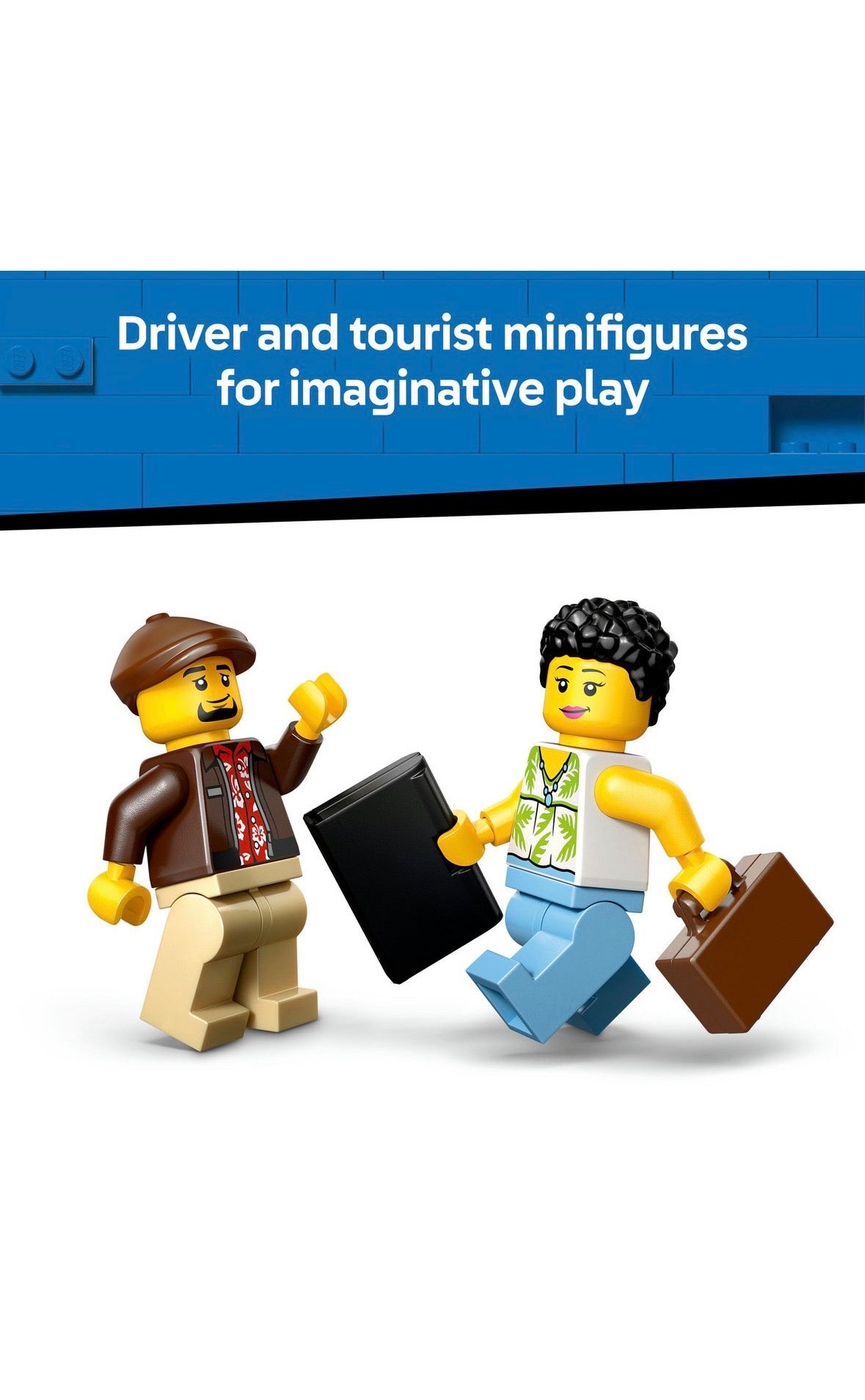 LEGO City Yellow Taxi Toy - Model Car with Minifigures 60487
