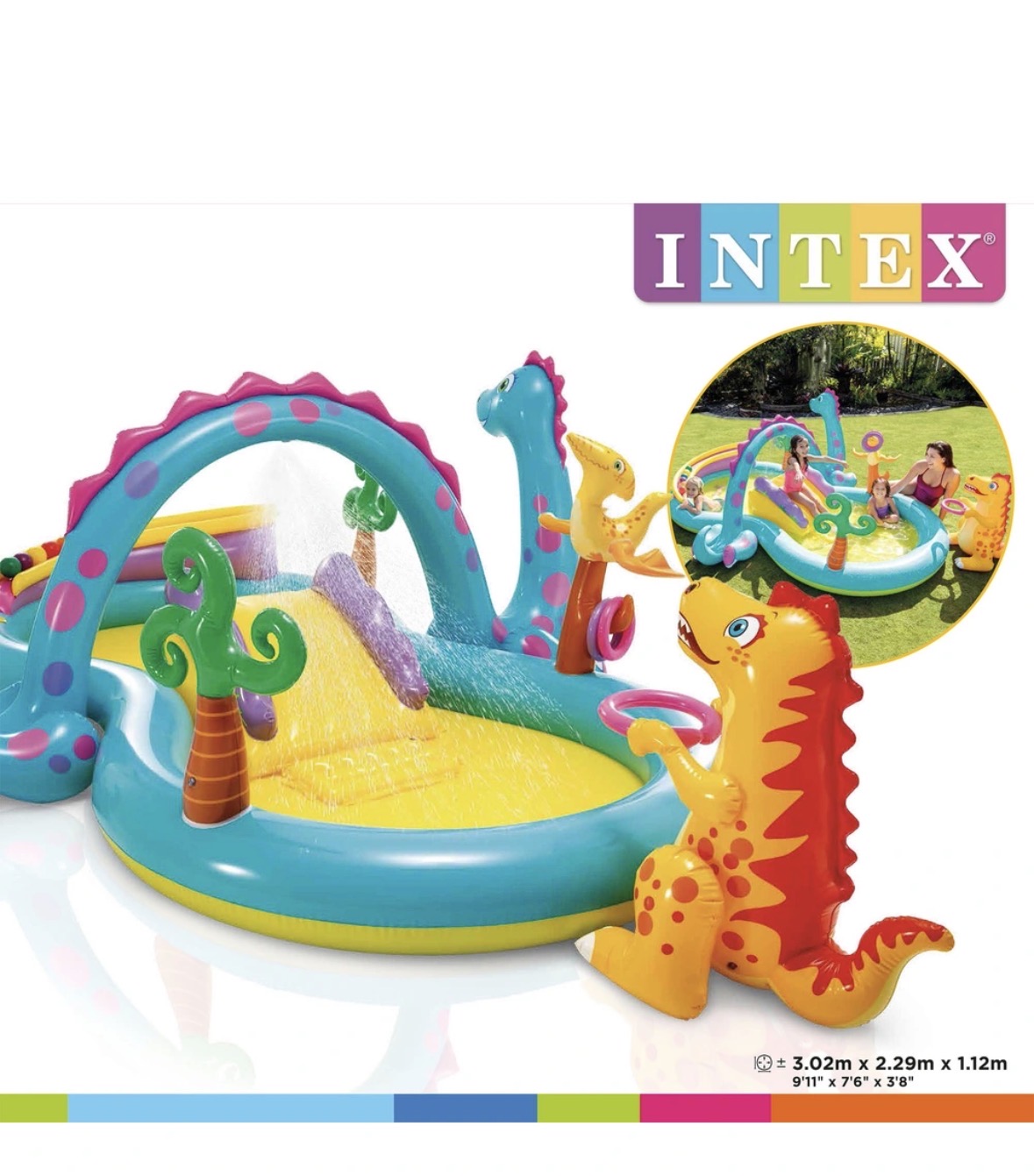 Intex Dinoland Paddling Pool Play Centre