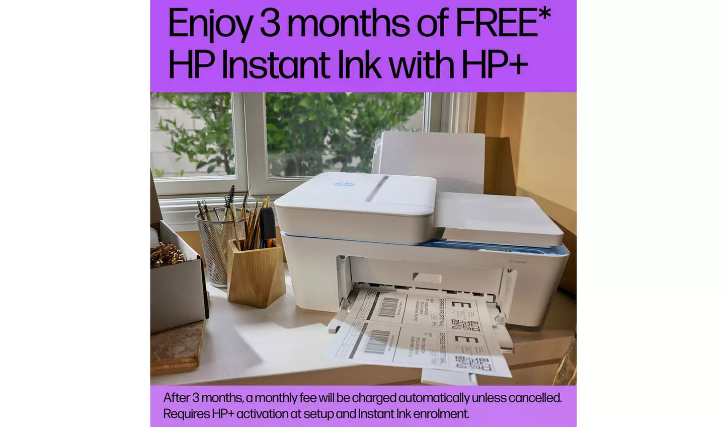 HP DeskJet 4220e All-in-One Wireless Printer + 3 Months Instant Ink