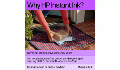 HP DeskJet 2820e All-in-One Wireless Printer + 3 Months of Instant Ink