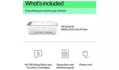 HP DeskJet 2820e All-in-One Wireless Printer + 3 Months of Instant Ink