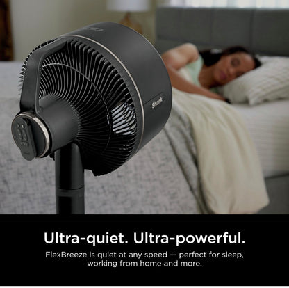 Shark FlexBreeze Black Pedestal Fan- 13inch