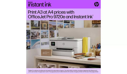 HP OfficeJet Pro 9720e A3 All-in-One Wireless Printer + 3 Months Instant Ink