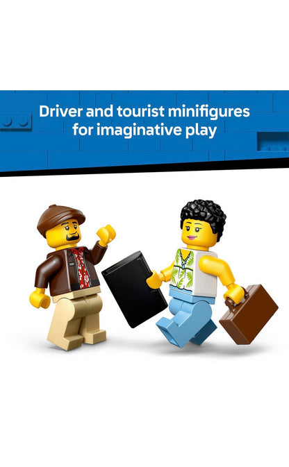 LEGO City Yellow Taxi Toy - Model Car with Minifigures 60487