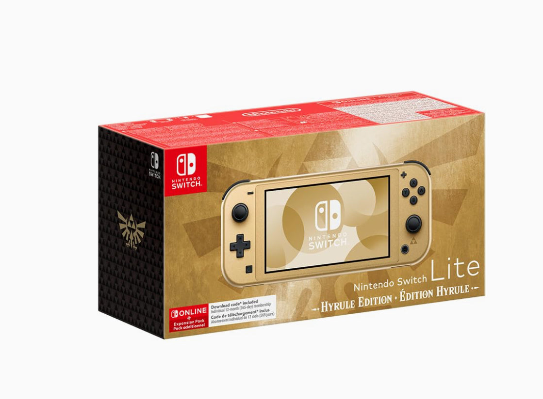 Nintendo Switch Lite Hyrule Edition+ 12 Month NSO