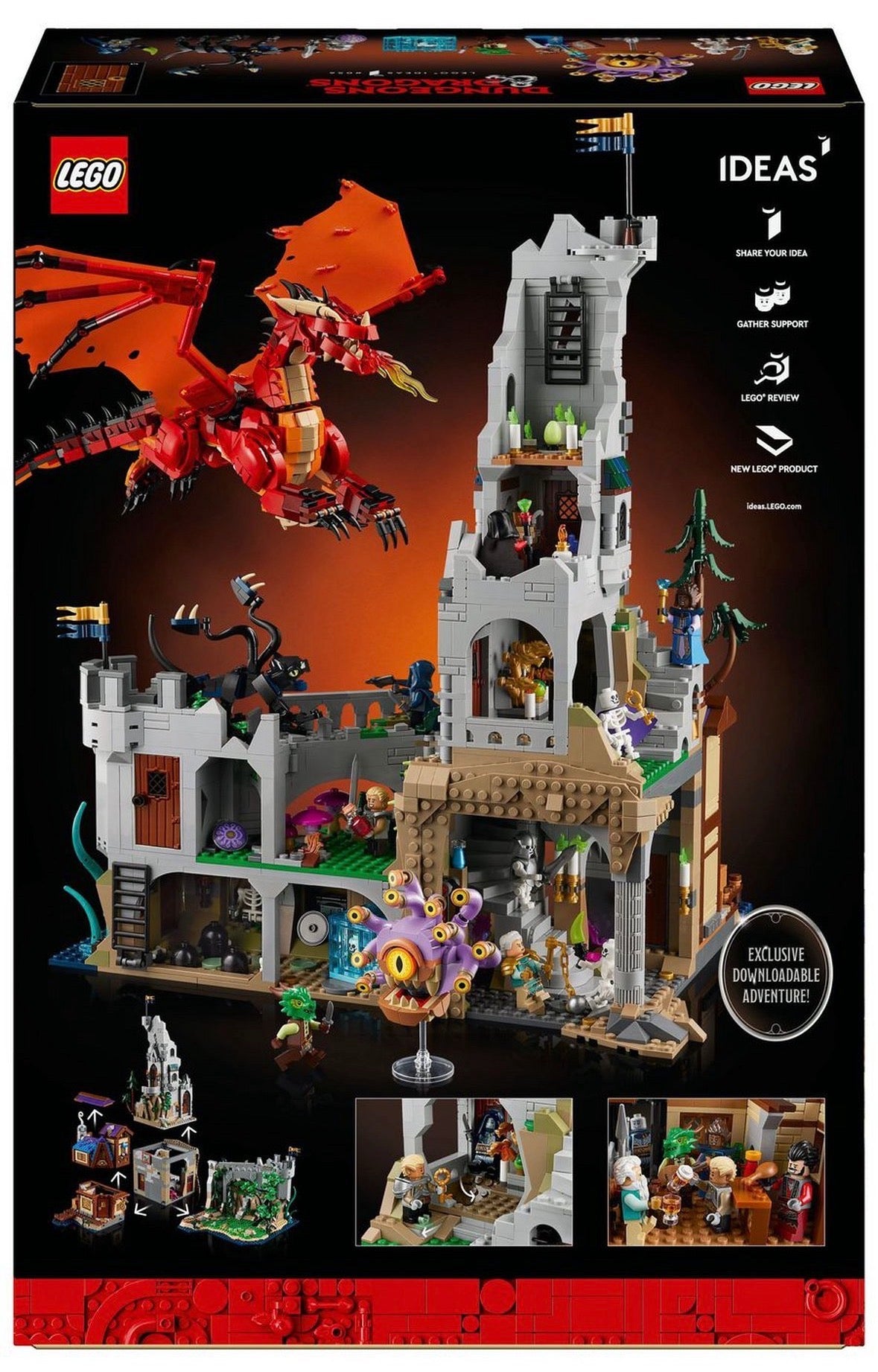 Lego Ideas Dungeons & Dragons: Red Dragons Tale Set 21348