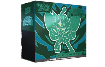 Pokémon TCG: Scarlet & Violet—Twilight Masquerade Elite Trainer Box (1 Full-Art Teal Mask Ogerpon Promo Card, 9 Boosters & Premium Accessories)